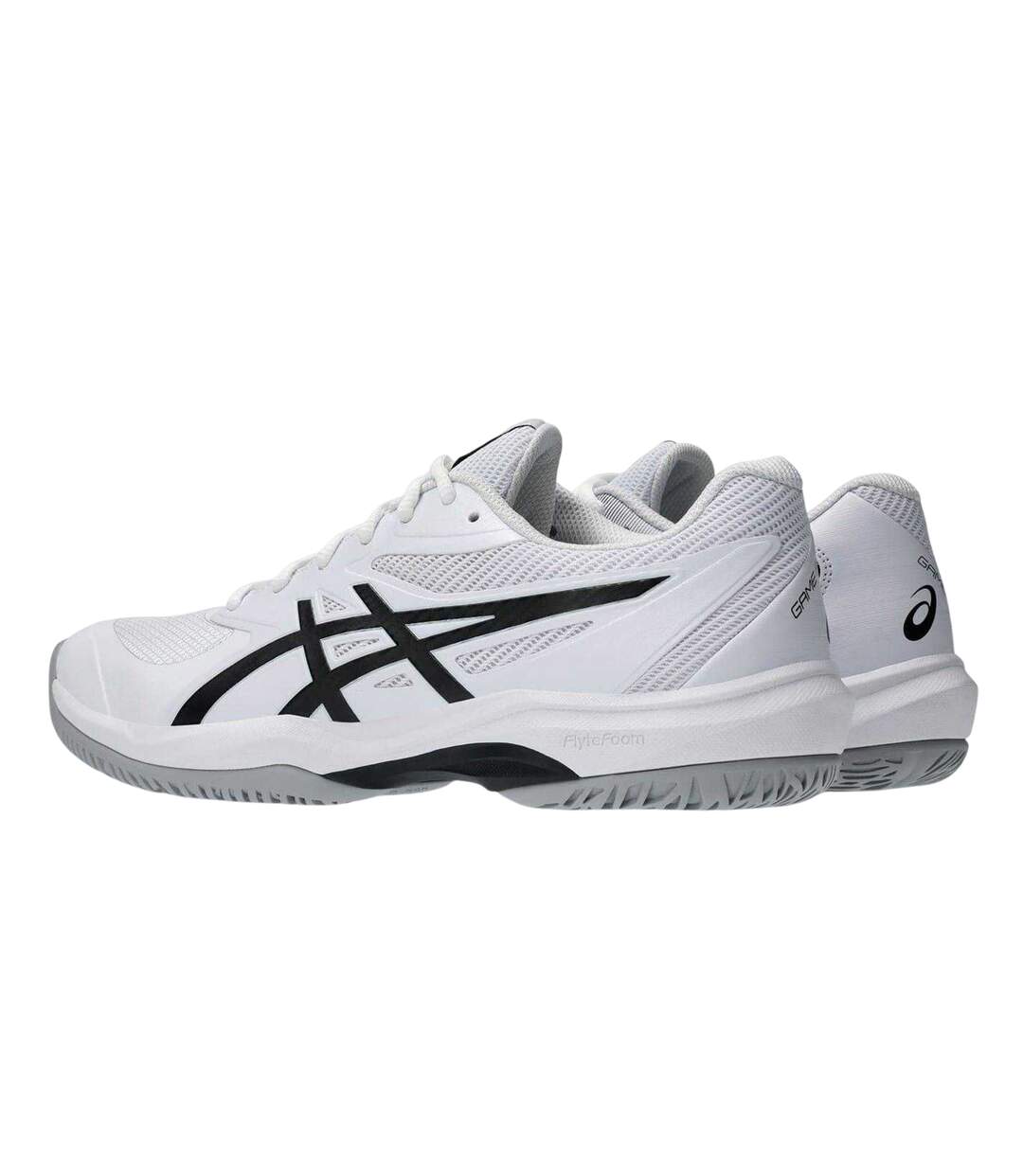 Mens Game Ff Tennis Shoes White Black Asics-4