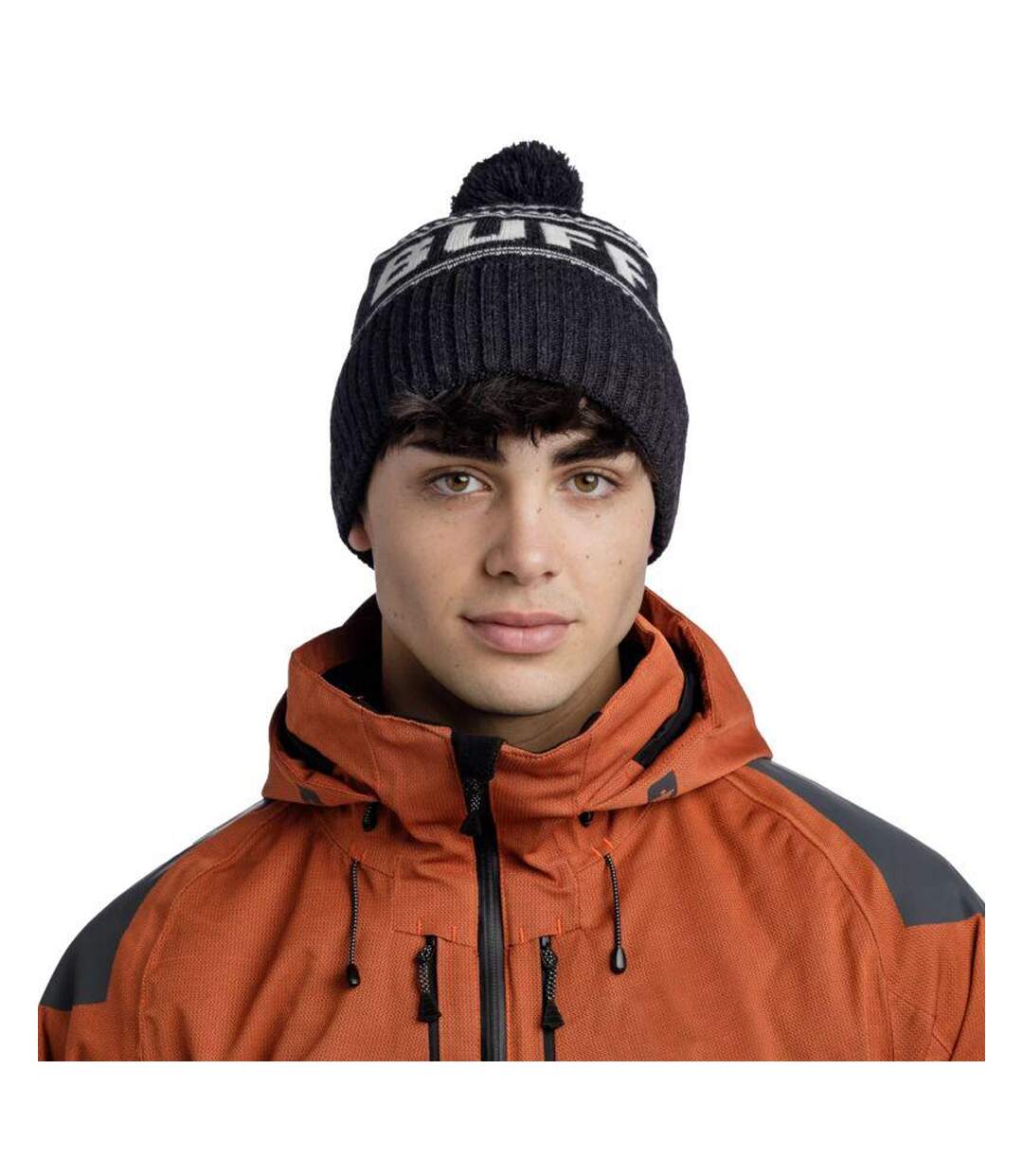 Bonnet Hido Adulte Noir Blanc Buff-1