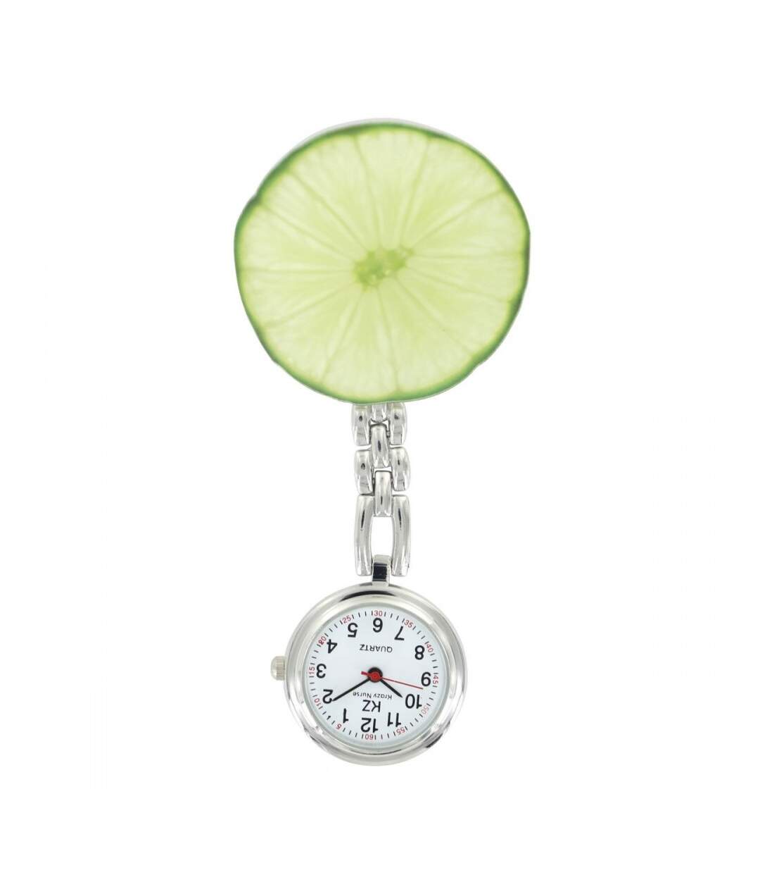 Montre Infirmière Citron Vert Pince KRAZY-1