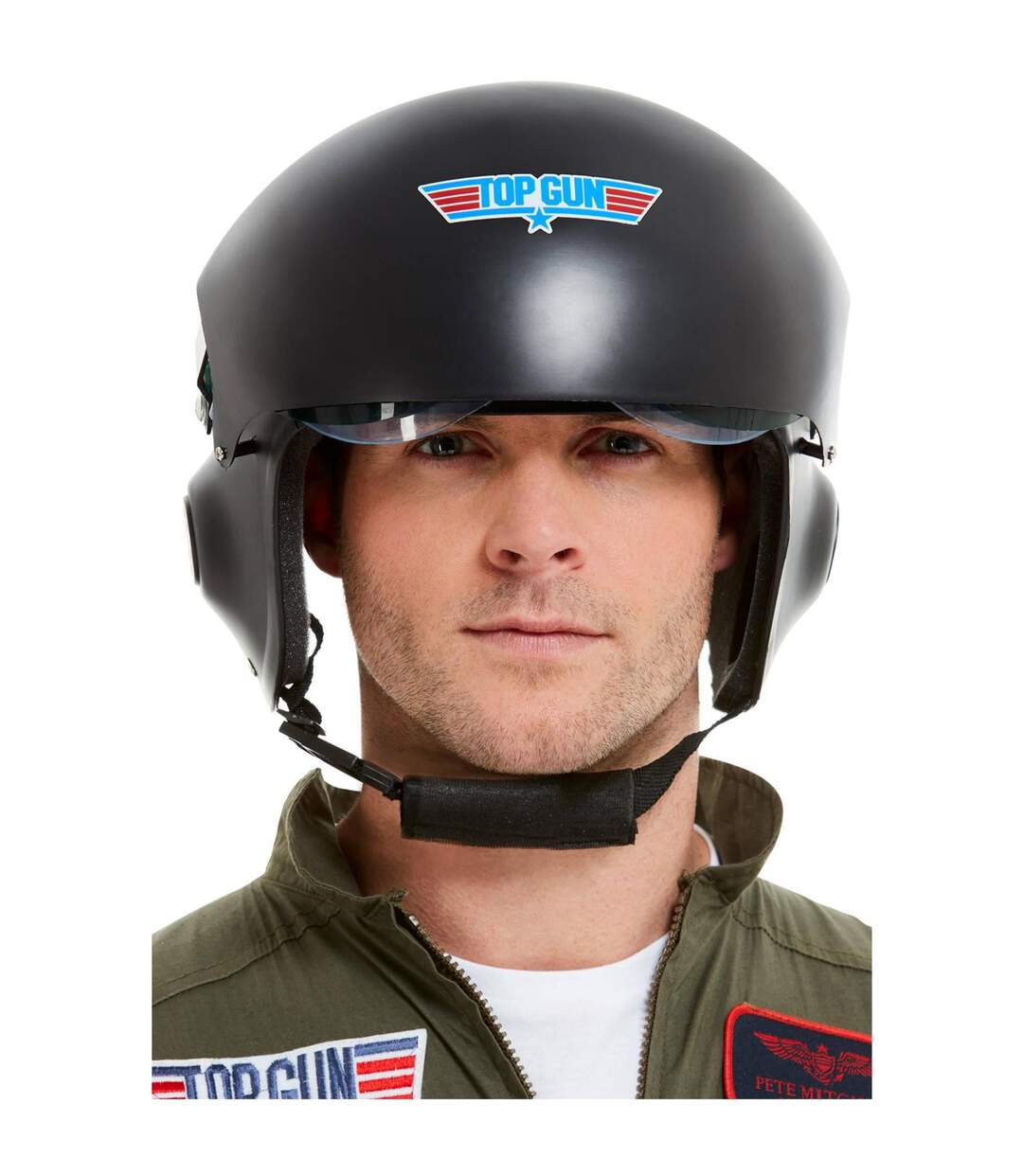 Casque deluxe homme noir Top Gun-4