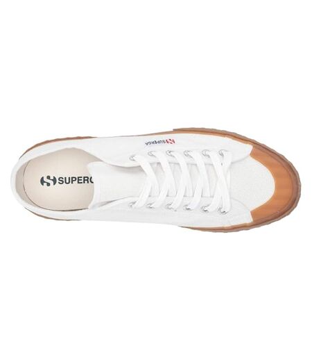 Mens Ento Vulc Canvas Flat Trainers White Ellesse