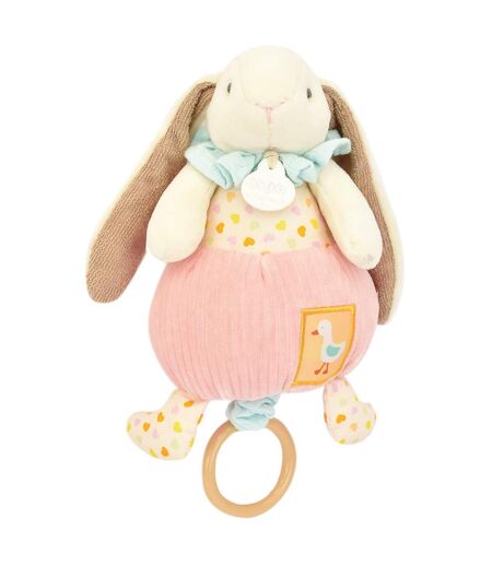 Doudou boîte à musique lapin Ciboulette polyester collection DANS MON JARDIN