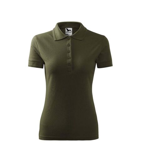Polo Motif/style Uni Femme Kaki Malfini