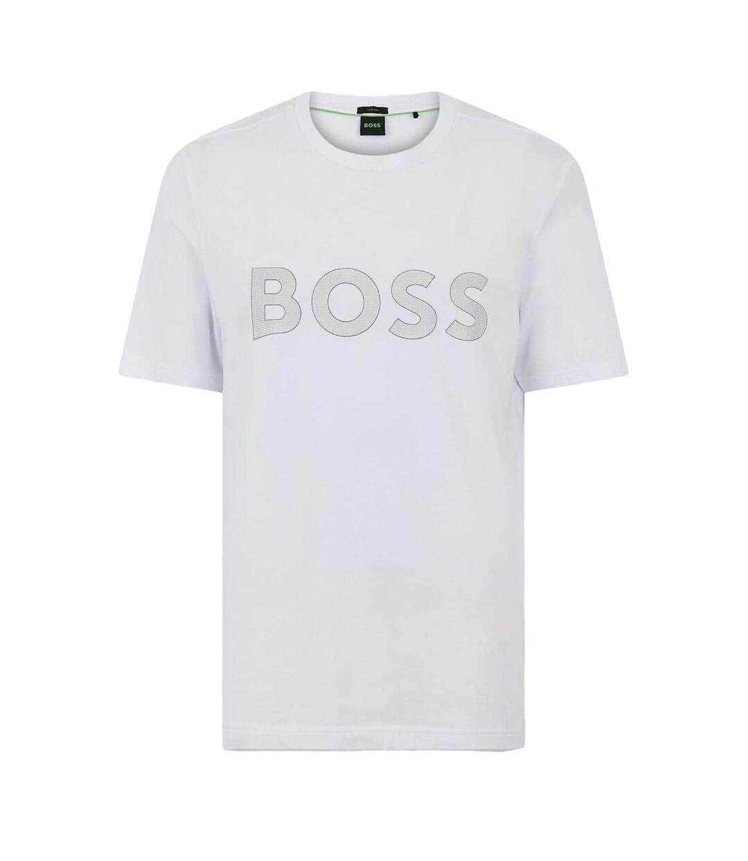 T-shirt Motif/style Lettrage Homme Blanc Boss-1
