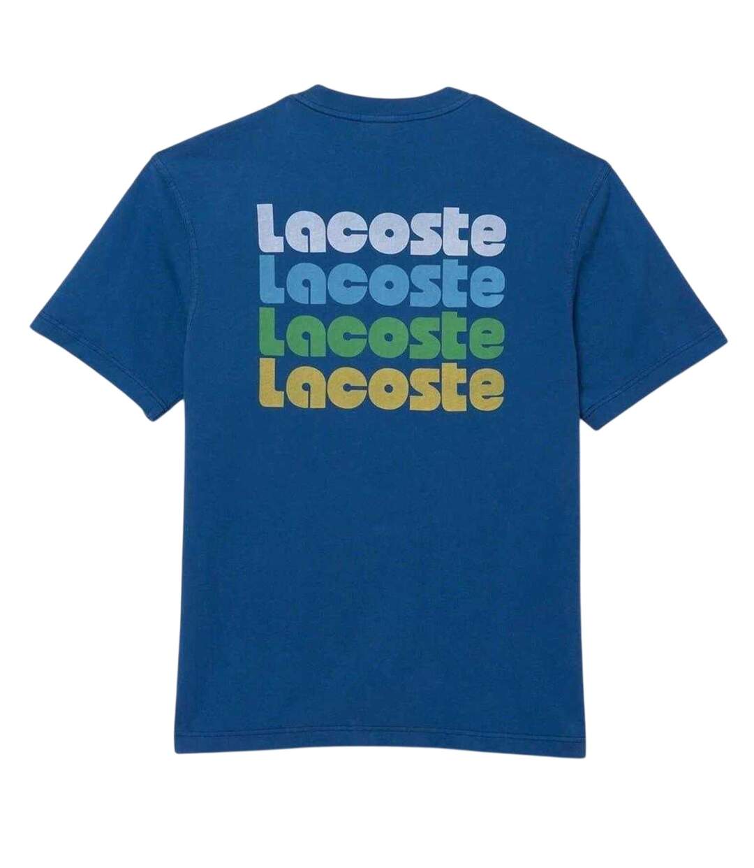 T-shirt Motif/style Imprimé Effect Ombr Homme Bleu Marine Lacoste-2