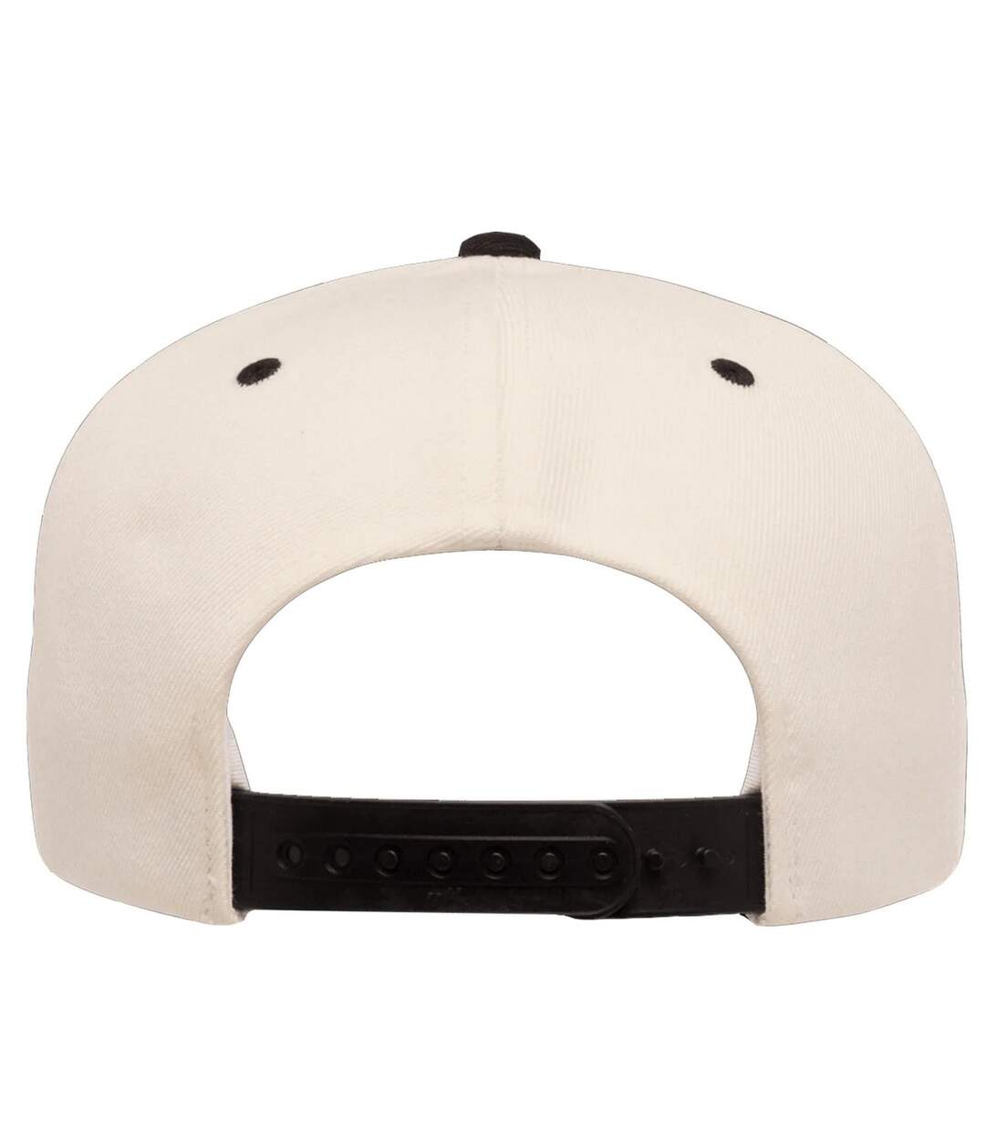 Casquette ajustable classique homme beige pâle / noir Yupoong