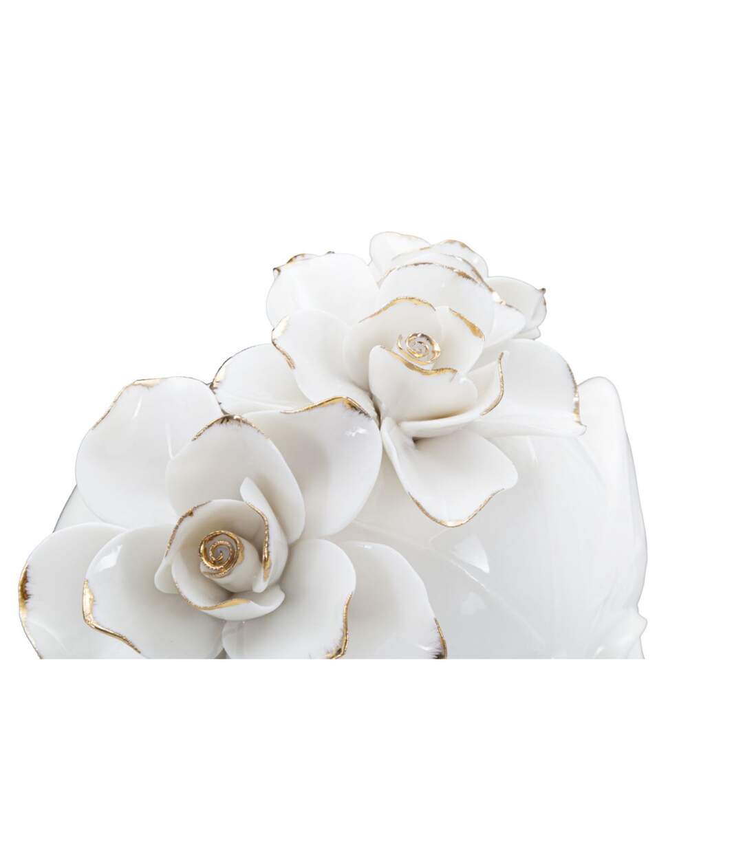 Vase Déco en Porcelaine Woman Mask 27cm Blanc-4