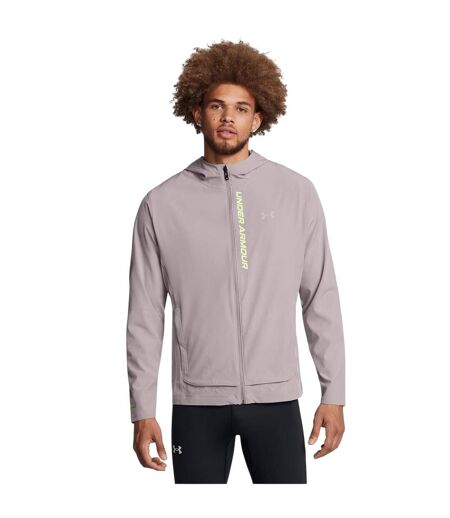 Veste À Capuche Outrun Homme Blanc Cassé Under Armour