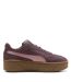Womens/ladies Club Era Ii Suede Platform Trainers Brown Pink Puma-4
