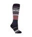 Chaussettes de ski thermiques à rayures pour femme-1