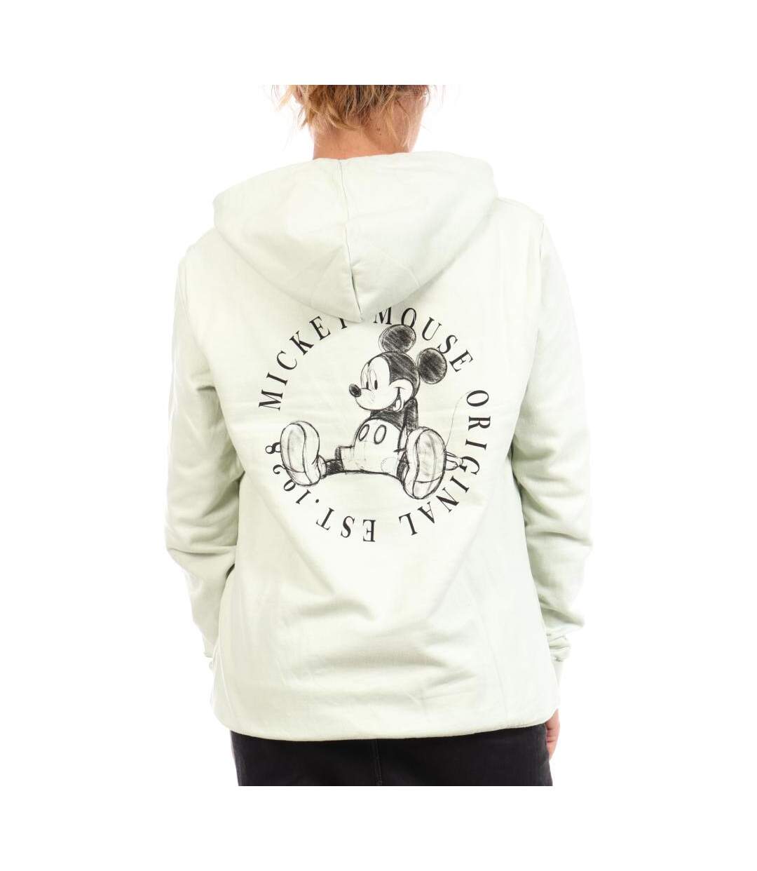 Sweat vert femme disney mickey circle-2