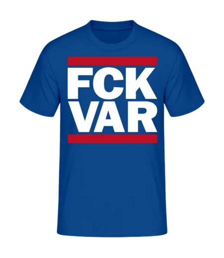Mens Fck Var Novelty T-shirt Blue AWD