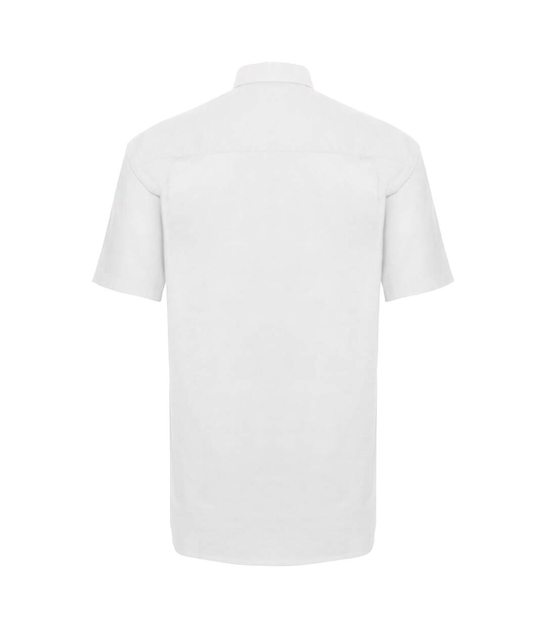 Collection Mens Short Sleeve Easy Care Oxford Shirt White Russell-2