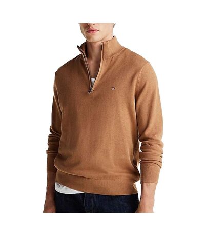 Pull camel homme tommy hilfiger pima ybi rbc - l