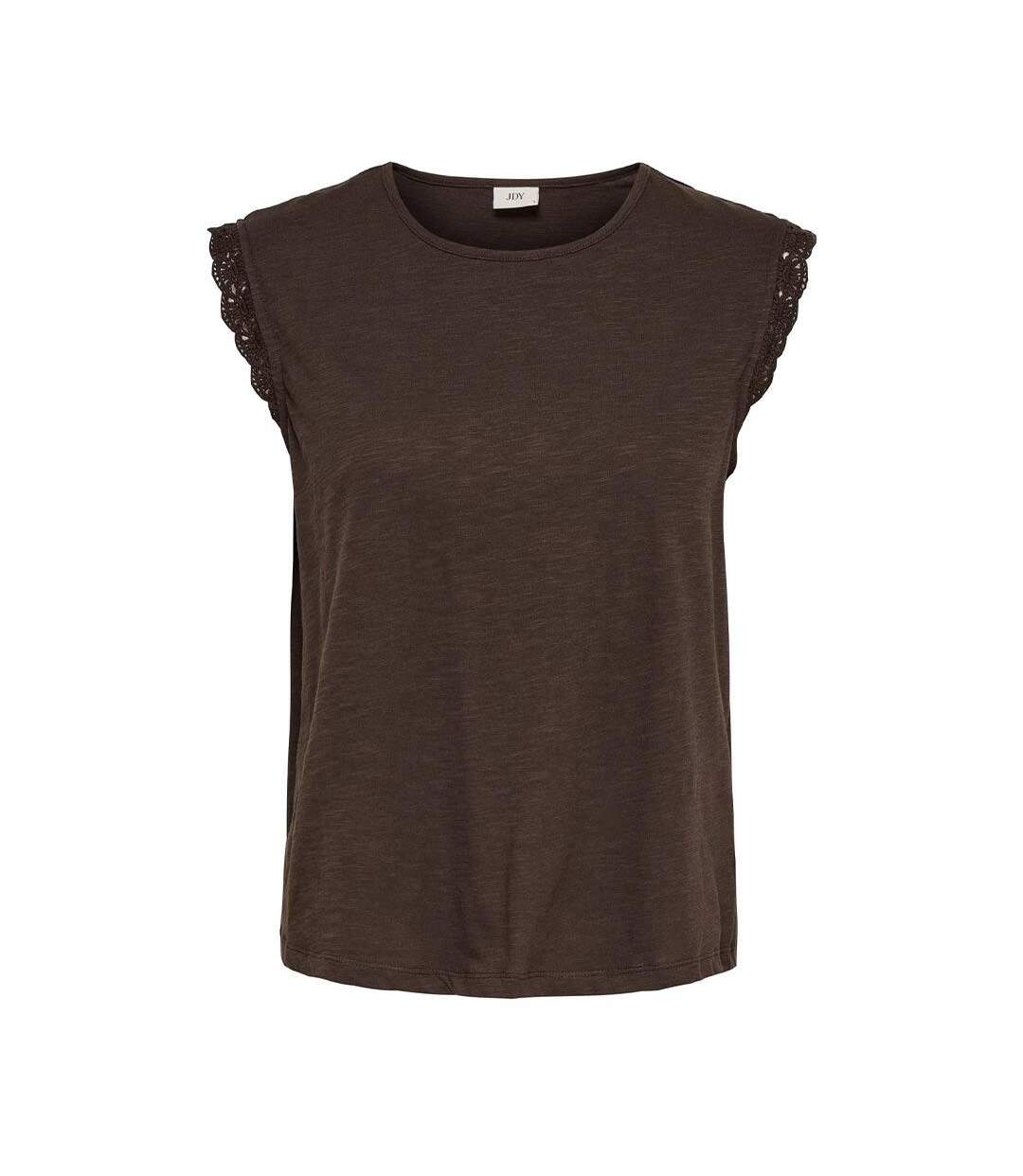 T-Shirt marron femme jdy salva-2