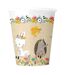 Lot de 6 Gobelets Jetables Amis Nature 25cl Naturel-1