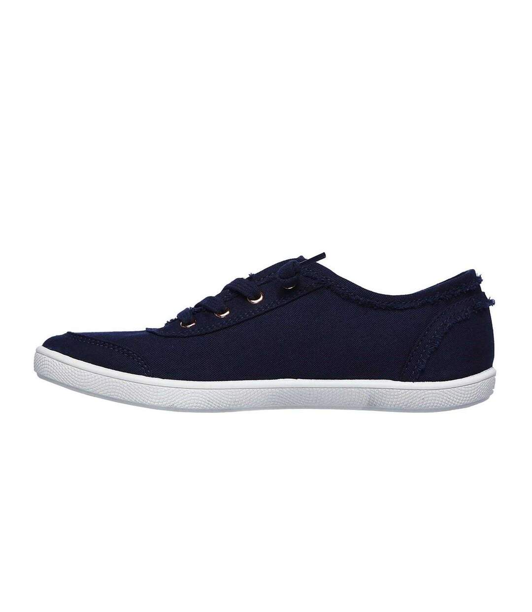 Unisex Adult Bobs B Cute Canvas Flat Trainers Navy Skechers-2