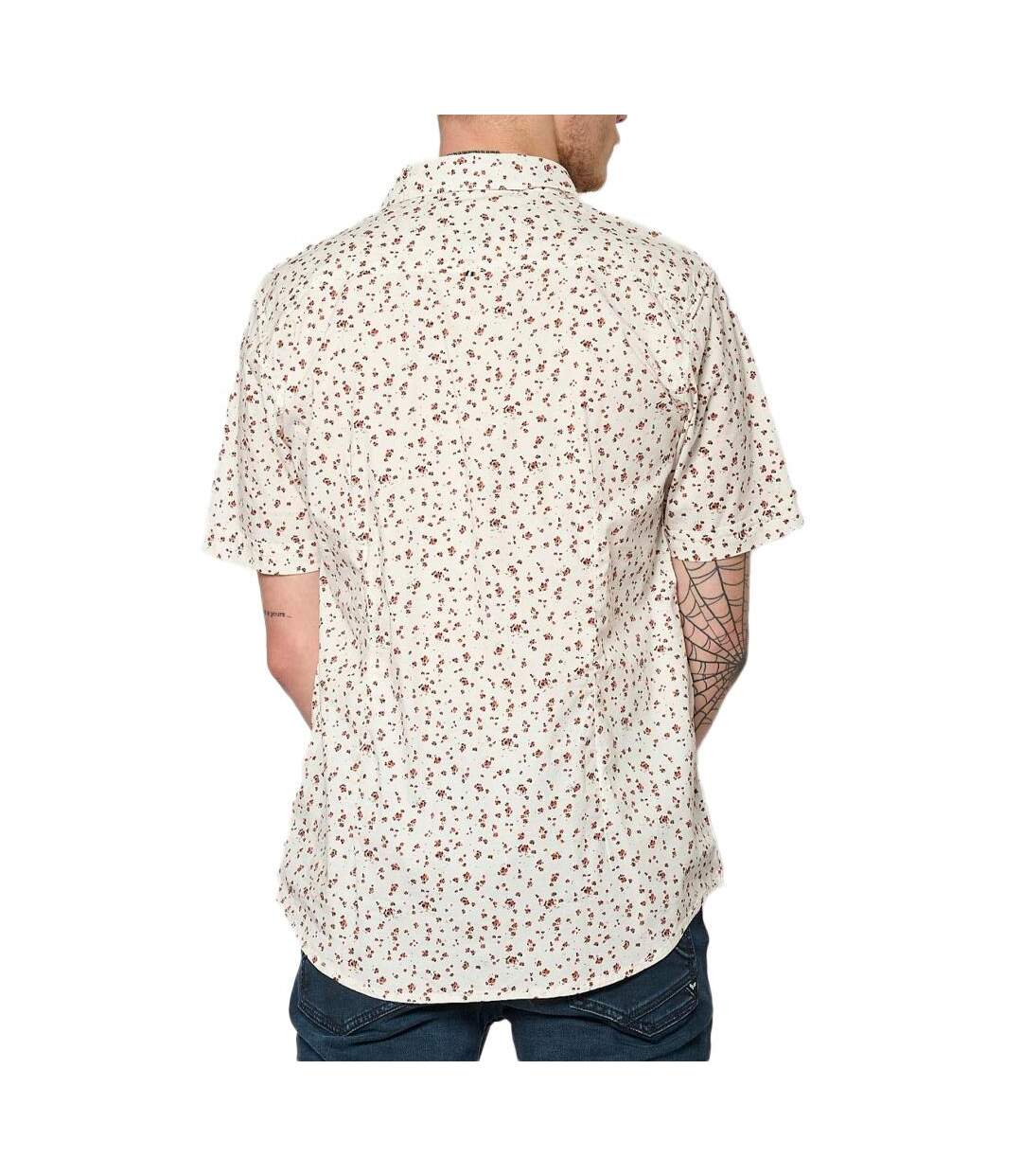 Chemise blanche/rouge homme kaporal kevash-2