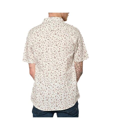 Chemise blanche/rouge homme kaporal kevash