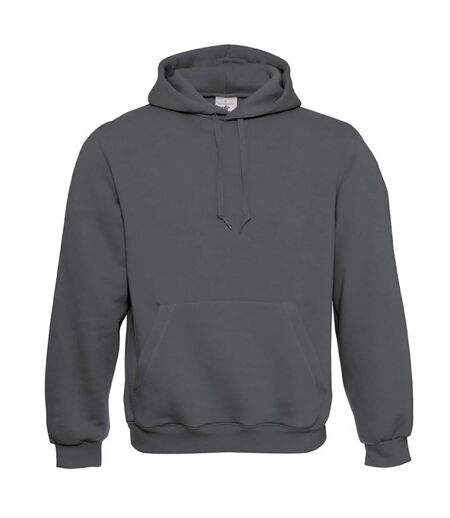 B&c Mens Sweatshirt À Capuche / Hoodie Gris Acier B And C