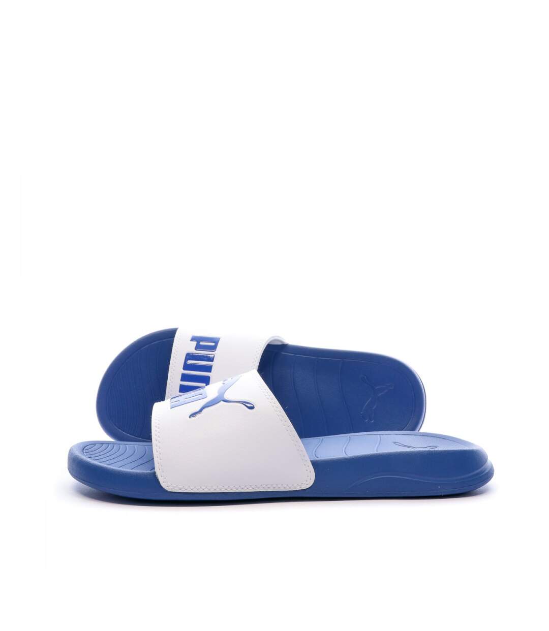 Claquettes bleues/blanches homme Puma Popcat 20-1