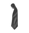 Premier Colours Mens Satin Clip Tie (Pack of 2) (Dark Grey) (One size) - UTRW6940