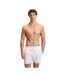 Mens Icon Logo Swim Shorts White Boss-1