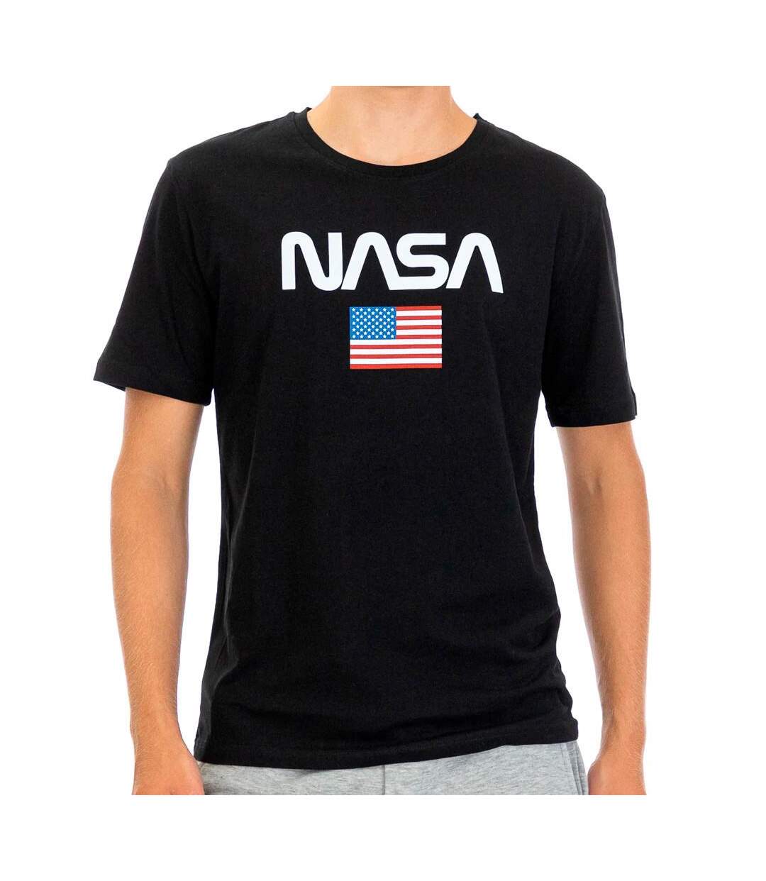 T-Shirt Noir Homme Nasa 40T - S-1