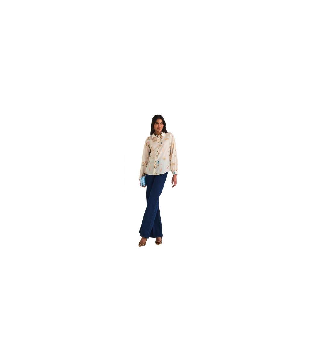 Womens/ladies Embroidered Logo Shirt Multicoloured Never Fully Dressed-1