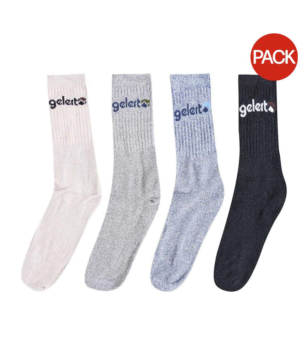 Pack Of 4  Mens Walking Boot Socks  Multicoloured Gelert-1