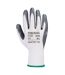 Unisex adult a310 flexo nitrile grip gloves l grey/white Portwest-2