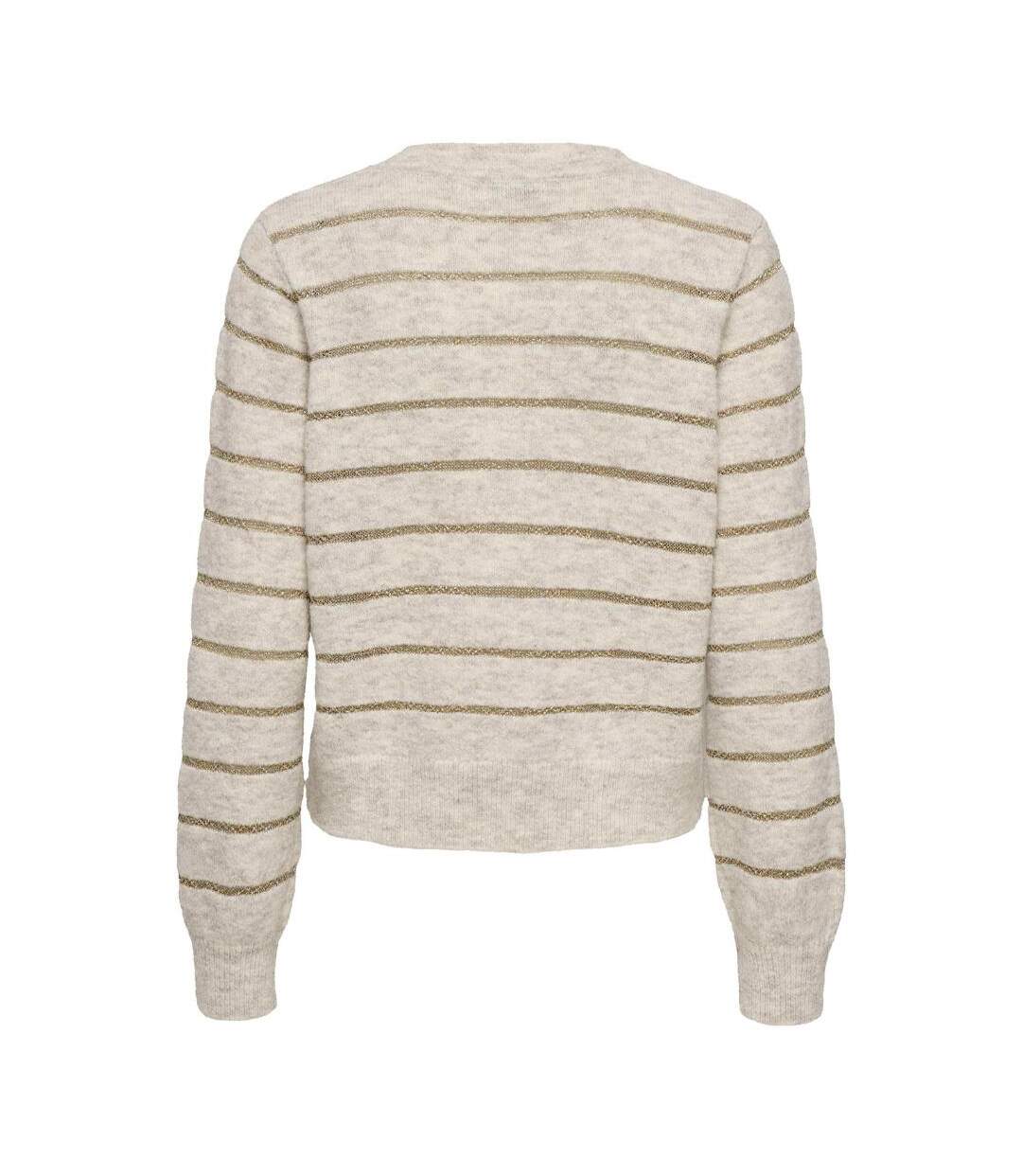 Pull beige femme jdy alva-2