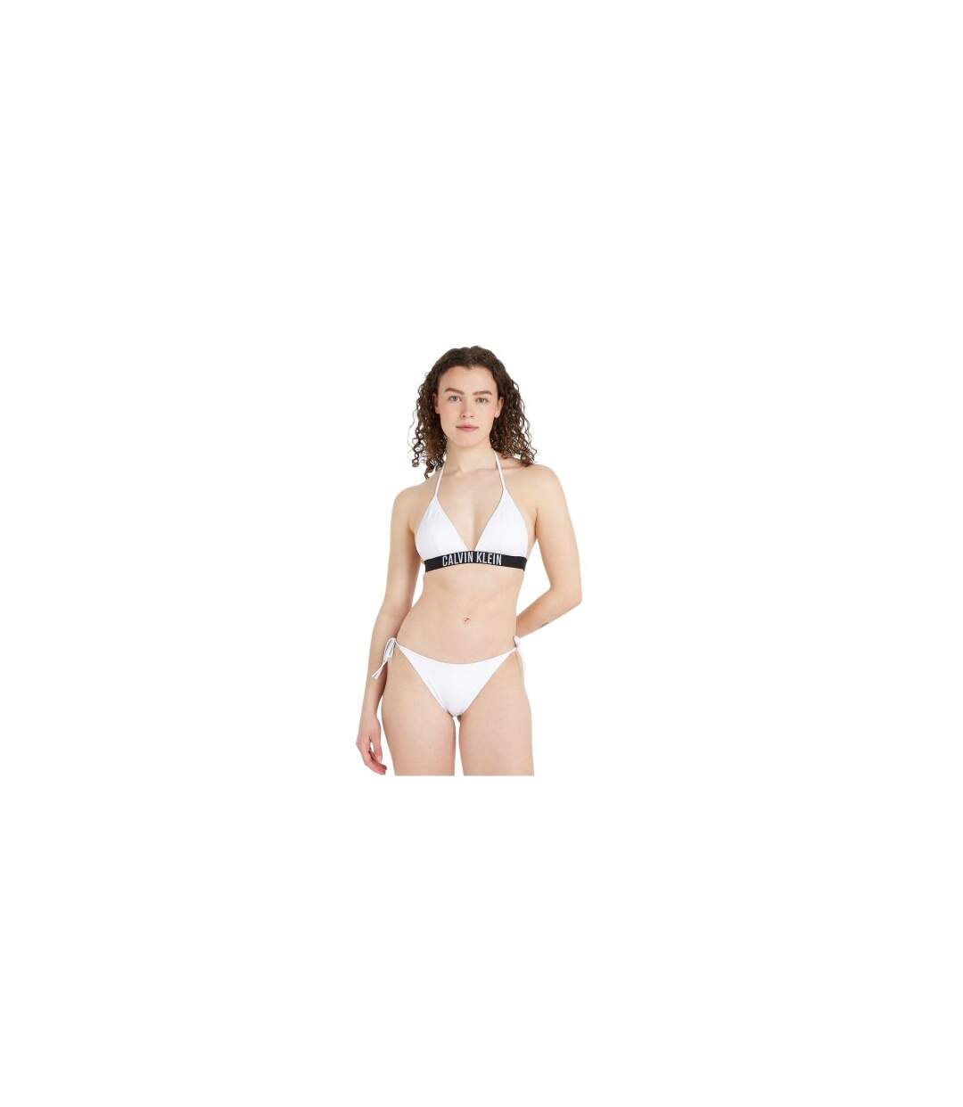 Womens/ladies Intense Power Bikini Bottoms White Calvin Klein-1