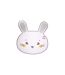 Tapis Mousse Enfant Lapin 75x80cm Blanc