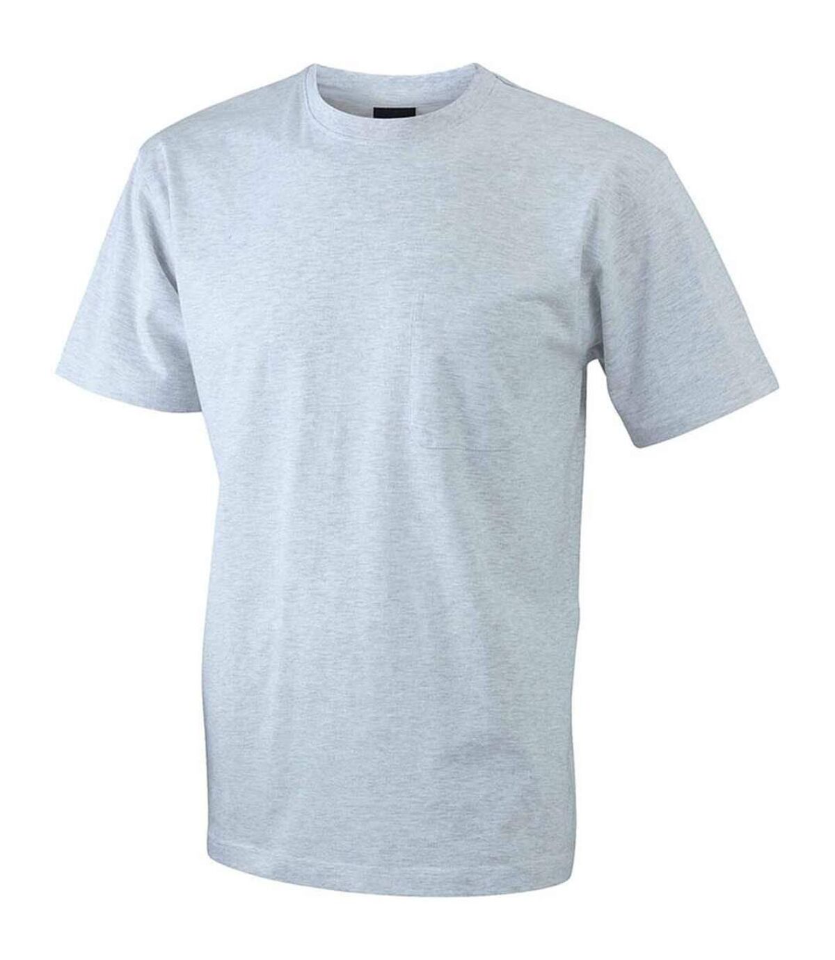 T-shirt homme poche poitrine - JN920 - gris chiné - workwear