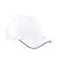 Casquette authentic unisexe blanc/bleu marine Beechfield-1