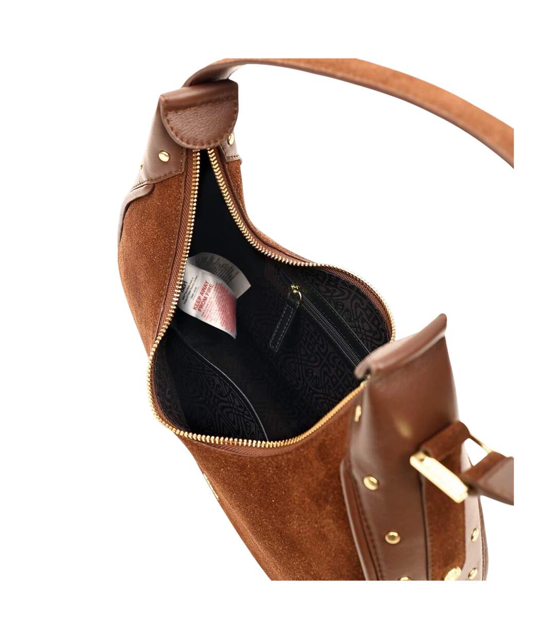 Sac Bandoulière Tous Les Jours Motif/style Clouté Taille Unique Marron Biba-4