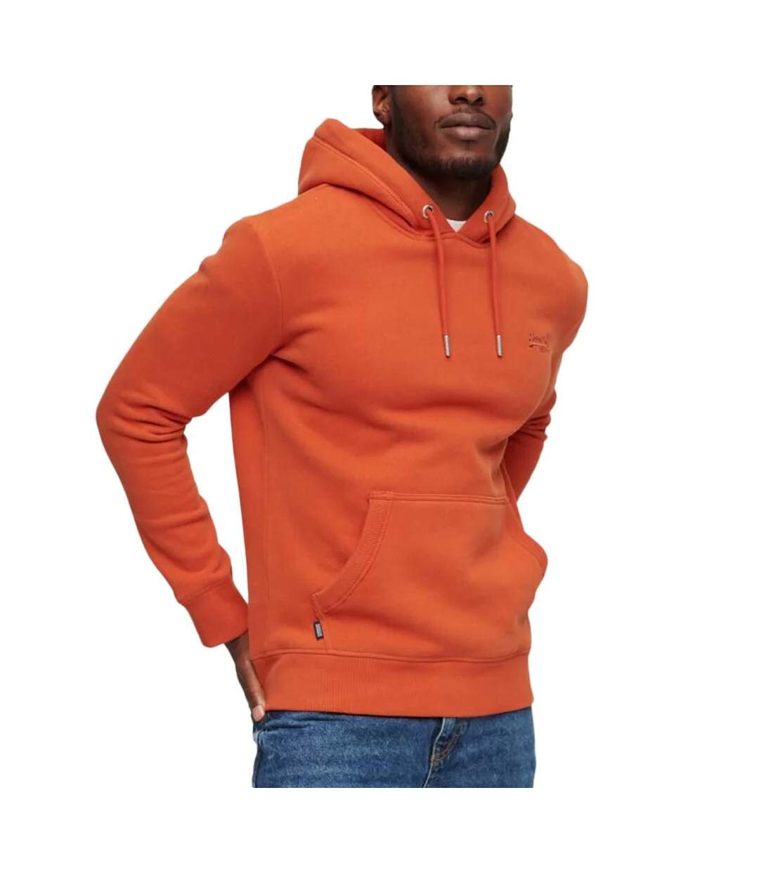 Sweat Orange Homme Superdry Essential Logo - 3XL-1