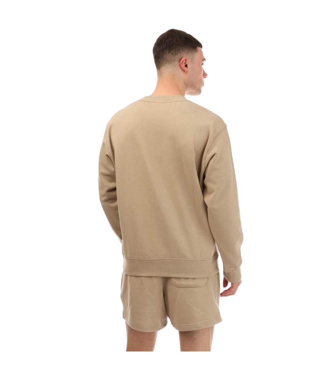 Mens French Terry Crew Neck Sweatshirt Stone New Balance-3