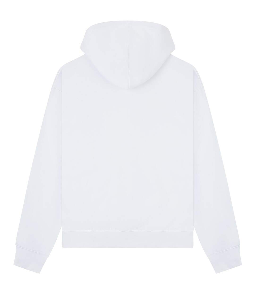 Unisex adult premium boxy oversized full zip hoodie white Casual Classics-1