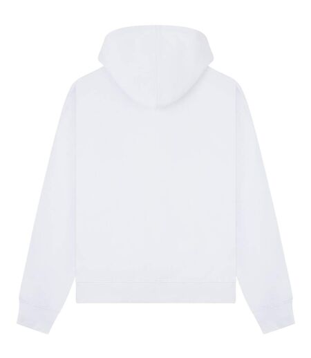 Unisex adult premium boxy oversized full zip hoodie white Casual Classics