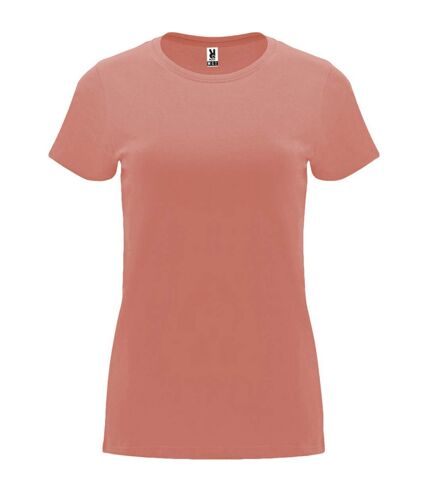 T-shirt capri femme orange argile Roly