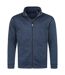Veste polaire en tricot manches longues - Homme - ST5850 - bleu marine mélange