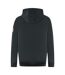 Womens/ladies Plain Pull Over Hoodie Black Lyle & Scott-2