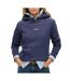 Sweat marine femme superdry plain hood - l-1