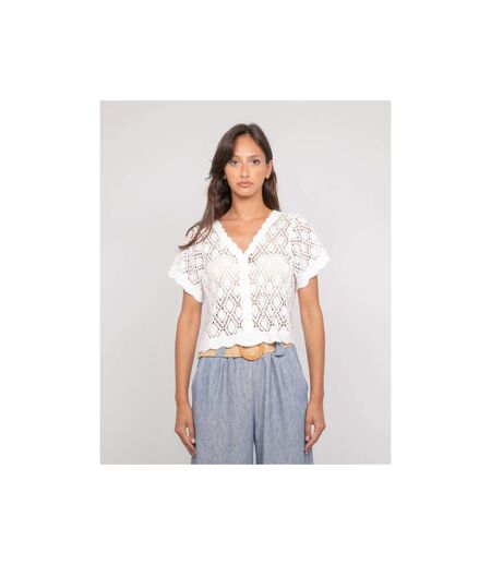 Gilet manches courtes crocket KACHOU - Dona X Lisa