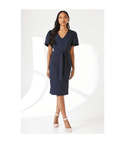 Robe mi-longue femme bleu marine Principles