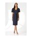 Robe mi-longue femme bleu marine Principles