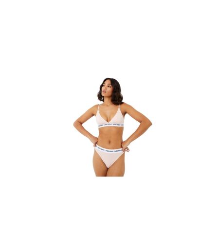 Lot De 3  Strings Motif/style Logo Deptford Femme Rose Blanc Jack Wills