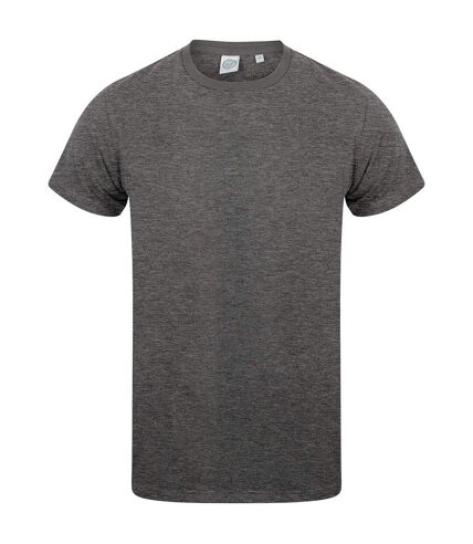 Skinni Fit - T-shirt FEEL GOOD - Homme (Charbon chiné) - UTPC6211